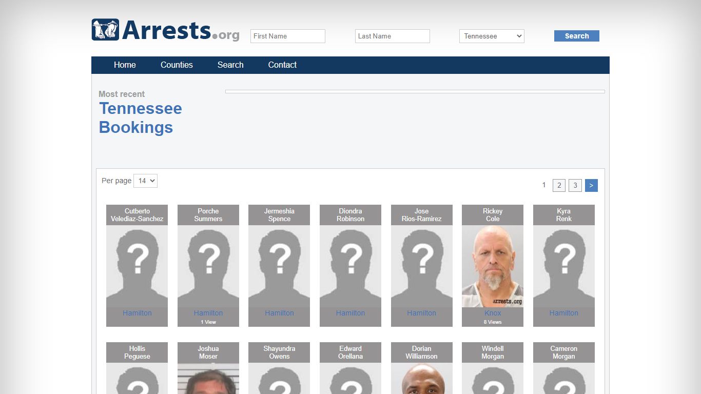 Tennessee Arrests and Inmate Search